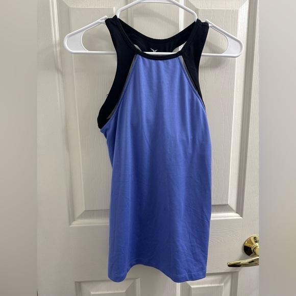 Old Navy Tops - Old Navy Purple & Black Activewear Tank Top with Racerback Design